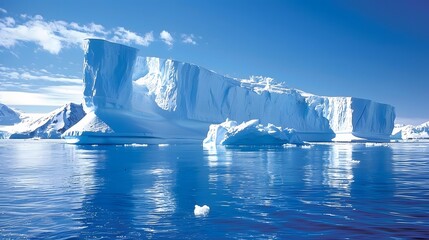 Eisberg in der Antarktis. 