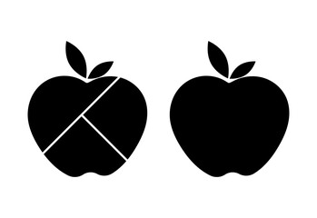 Apple collage set grid vector mood board template. collage for business, people and arts, travel picture.	