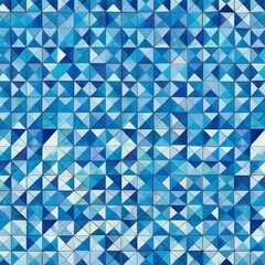 Fototapeta premium Design a repeating plain pattern featuring small, evenly spaced triangles. Use a monochromatic palette with various shades of blue. The pattern should be simple and versatile, ideal for a wide range
