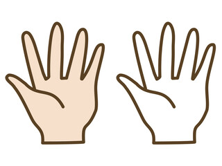 Obraz premium 手のひら