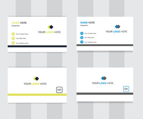 simple and clean business card vector.