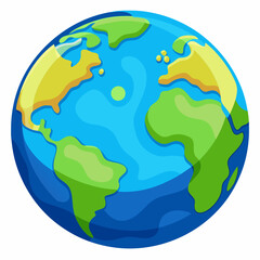 Naklejka premium Earth clipart cartoon Illustration drawing