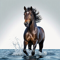 horse on the beach