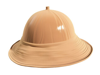 Fototapeta premium A tan hat with a plastic cap on top
