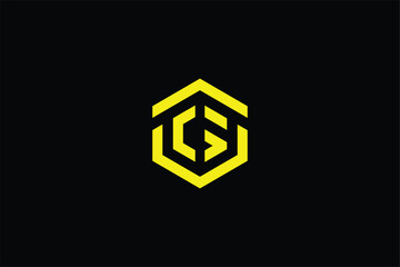 letter CS hexagon logo, letter S shield logo, letter C armor home service logo, letter CS modern real estate logo, logomark