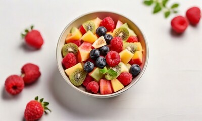 fruit salad in a bowl
