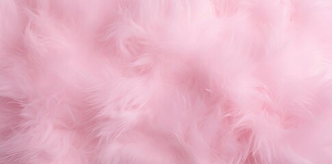 baby pink background with fluffy fur in the shape of a heart