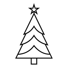 set of christmas tree