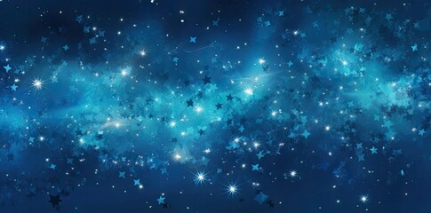 Obraz premium blue star background with a lot of sparkles