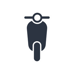 Motorcycle Icon editable vector, isolated white background