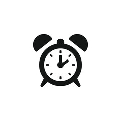 Alarm clock icon vector. EPS 10 editable vector