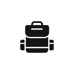School bag icon vector. EPS 10 editable vector