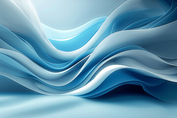 Obraz premium Elegant Blue and White Abstract Geometric Background for Modern Product Presentation