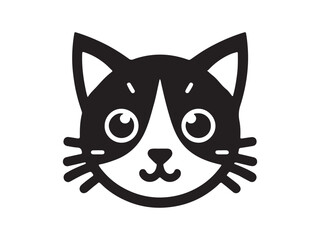 Obraz premium black and white cat