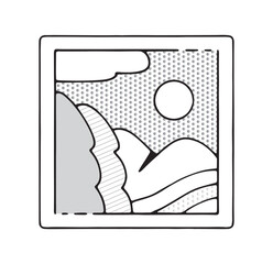 シンプルなギャラリーアイコン