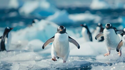 Fototapeta premium cute penguin. 
