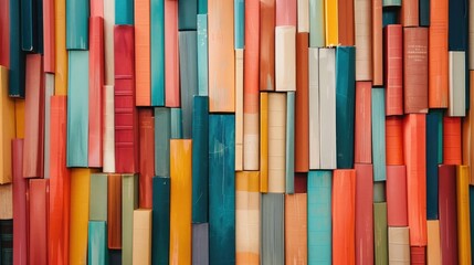 Colorful background of books