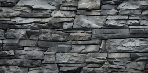 stone background with large gray rocks and a wall in the foreground