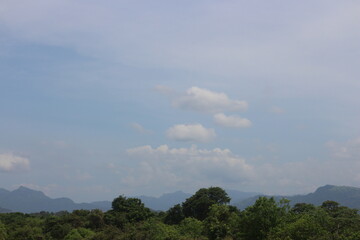 Mountain landscape, picturesque mountain lake in the summer morning, Beauty of nature concept background. lake and mountain on background in the morning time. natural landscape