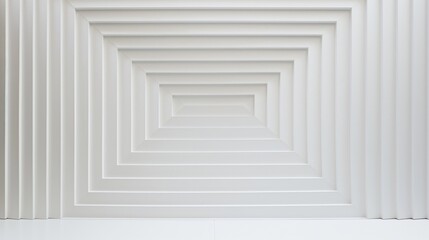 Obraz premium White Empty Room 3d Rendering of Minimal Office Interior Design