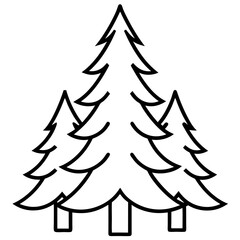 christmas tree set vector illustrator