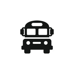 School bus icon vector. EPS 10 editable vector