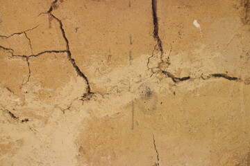 Beautiful old wall with cracks and texture