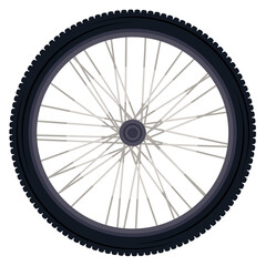 Fototapeta premium bicycle wheel equipment isolated