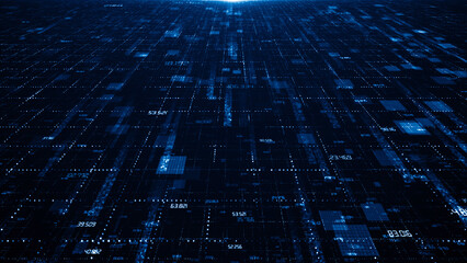 Technology digital business corporate abstract particles hex presentation broadcast background