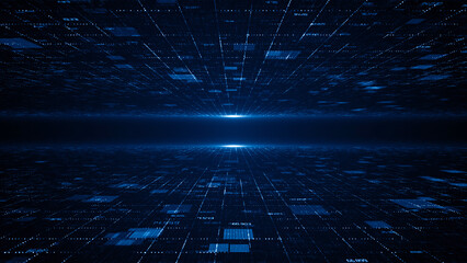 Technology digital business corporate abstract particles hex presentation broadcast background