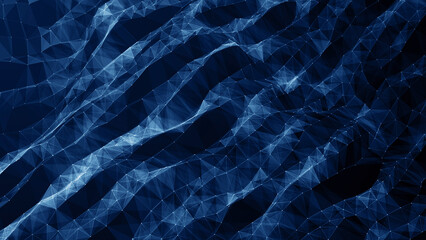 Technology digital business corporate abstract particles hex presentation broadcast background