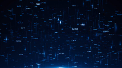 Technology digital business corporate abstract particles hex presentation broadcast background