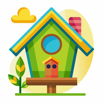 recommend clip art: Birdhouse clipart cartoon Illustration drawing