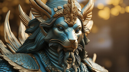 Fototapeta premium statue of god nika