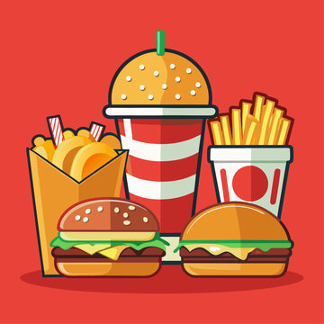 recommend clip art: Fast food clipart cartoon Illustration drawing