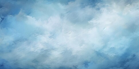 blue grey background with white clouds in the sky