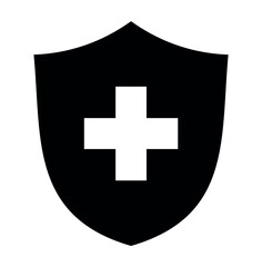 Cross Shield Icon- High-Quality Vector Graphics