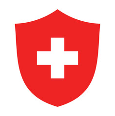 Cross Shield Icon- High-Quality Vector Graphics