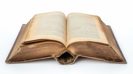 Book isolated on white background with copy space for text Ideal for back to school