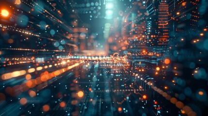 Obraz premium A collaborative production process with different factories and teams seamlessly working together through the highspeed connectivity of 5G resulting in increased efficiency and productivity.