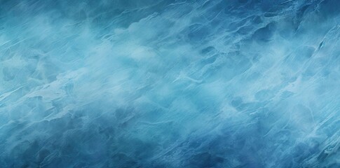 solid blue background with a lot of ice and water