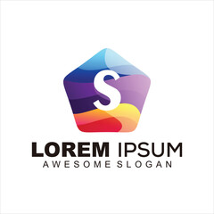 modern logo icon letter s