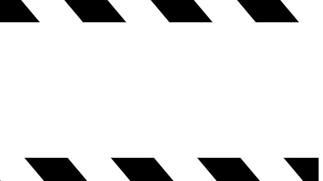 Animation background with black and white stripes. With a photocopying area for zebra cross and clapper board needs