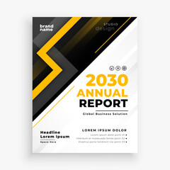 Obraz premium creative annual report corporate flyer for a4 page print