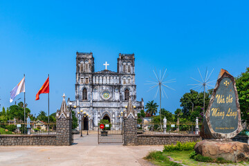 Mang Lang Church, the oldest church in Vietnam. The church was built in 1892 in gothic style.