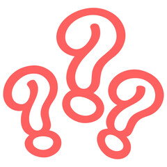 Question Marks Doodle Drawing Line Art Vector Illustration Icon