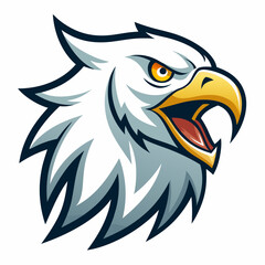 Eagle Head Sport Gaming Logo Vector Badges Emblem