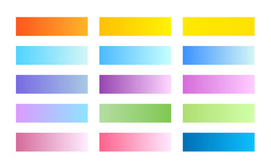 Fototapeta premium multicolor gradient color poster design in set