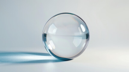 Crystal ball on white background.