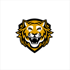 Print tiger logo design for your identity and logo